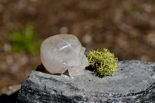 Pale Pink Quartz Skull