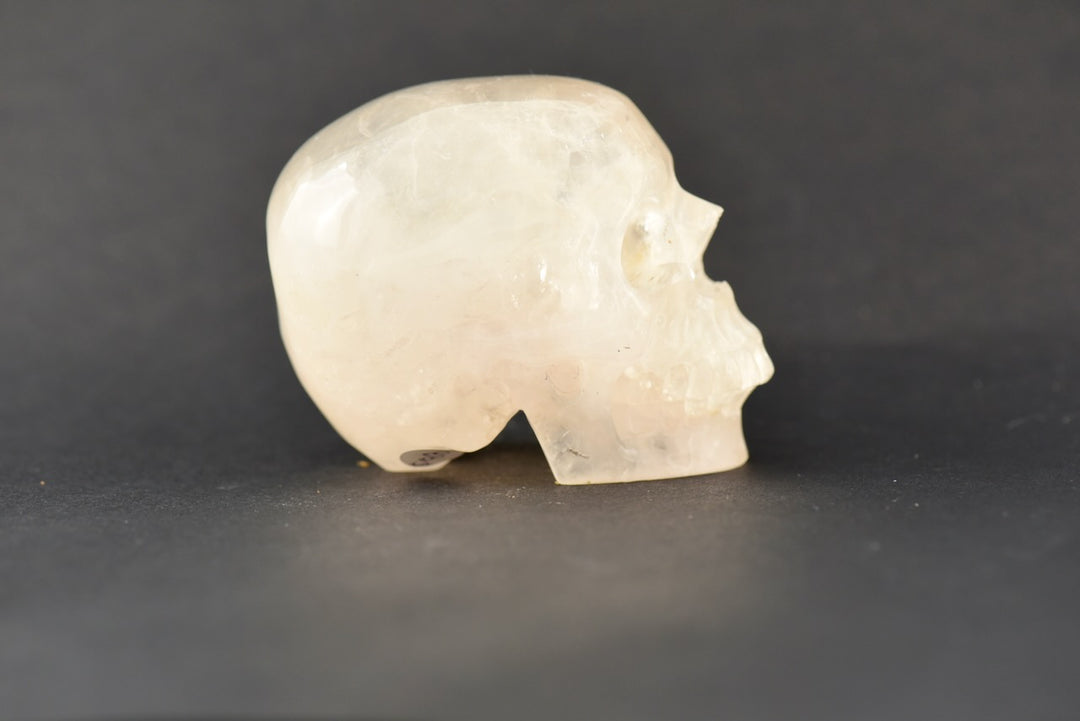 Pale Pink Quartz Skull