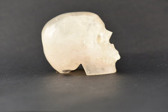 Pale Pink Quartz Skull
