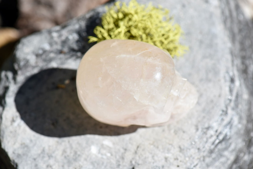Pale Pink Quartz Skull