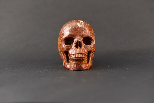 Red Jasper Skull