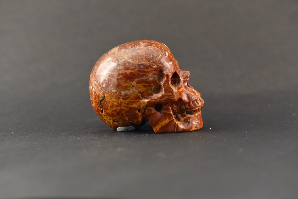 Red Jasper Skull
