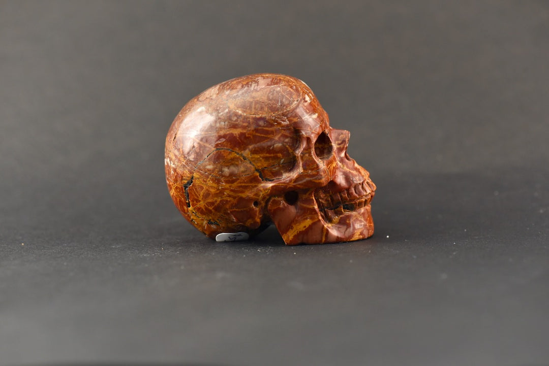 Red Jasper Skull