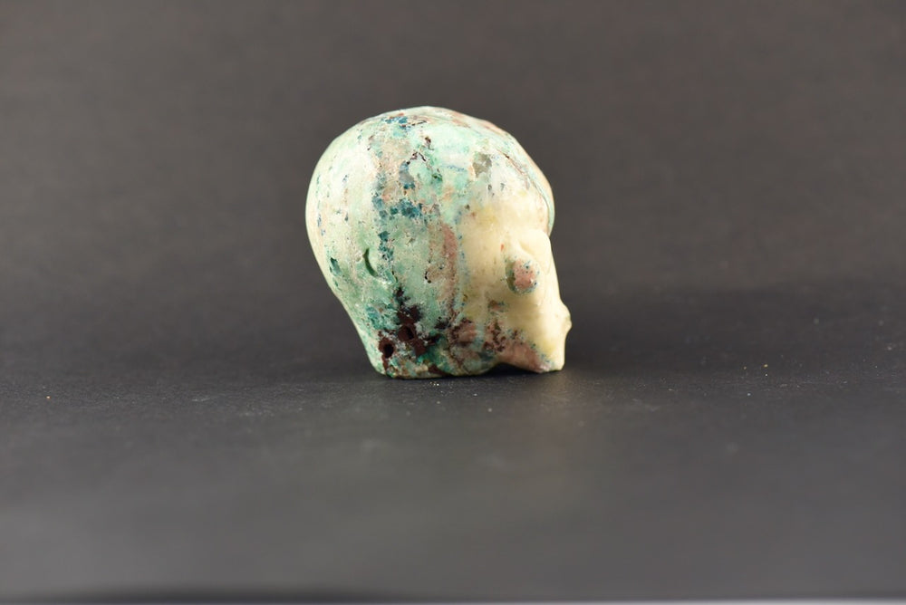 Chrysocolla Alien Skull