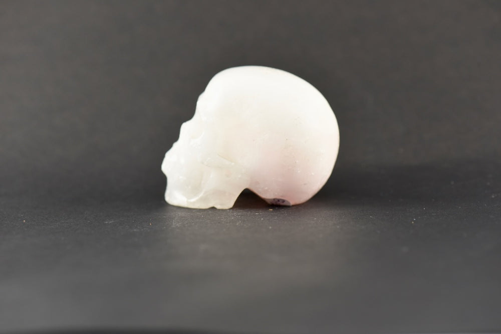 Pink Aragonite Skull