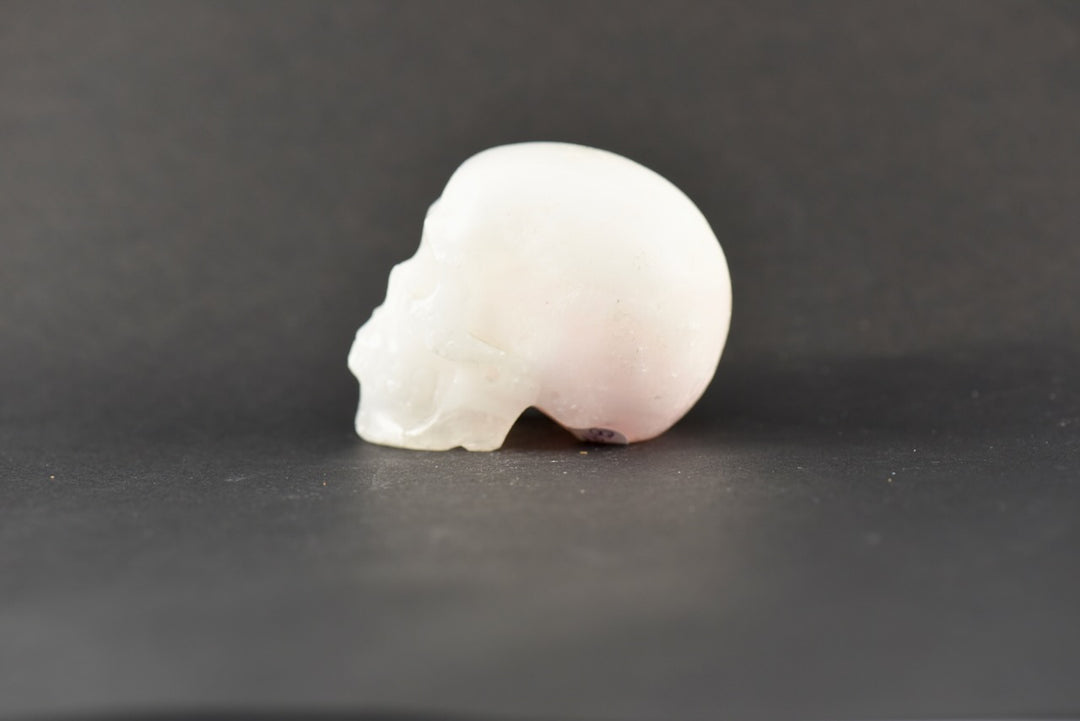 Pink Aragonite Skull