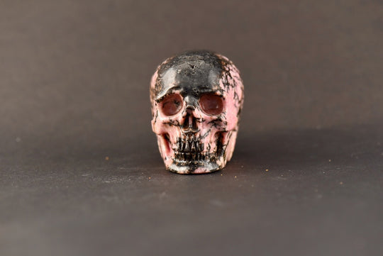 Rhodonite Skull