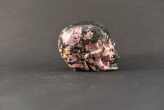Rhodonite Skull