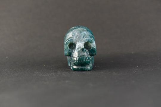 Moss Agate Skull