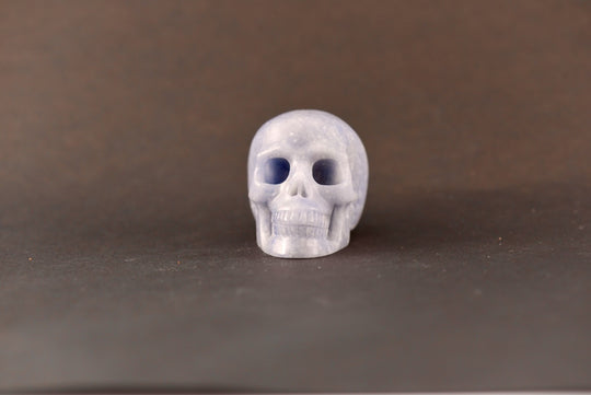 Blue Quartz Skull