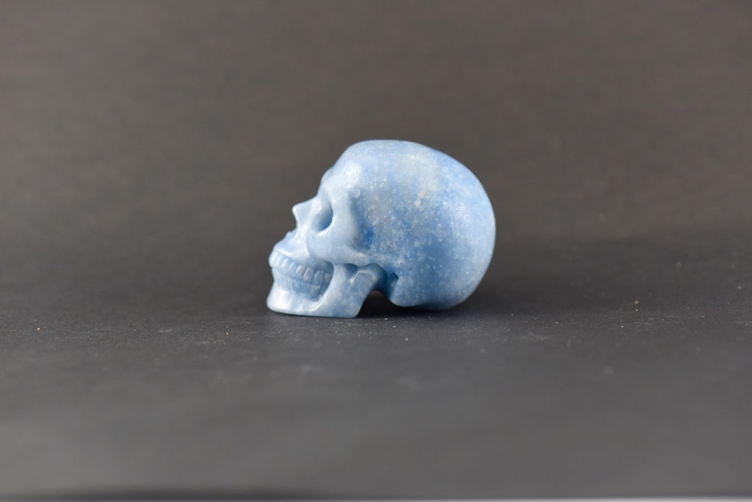 Blue Quartz Skull
