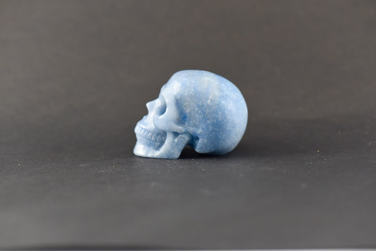 Blue Quartz Skull