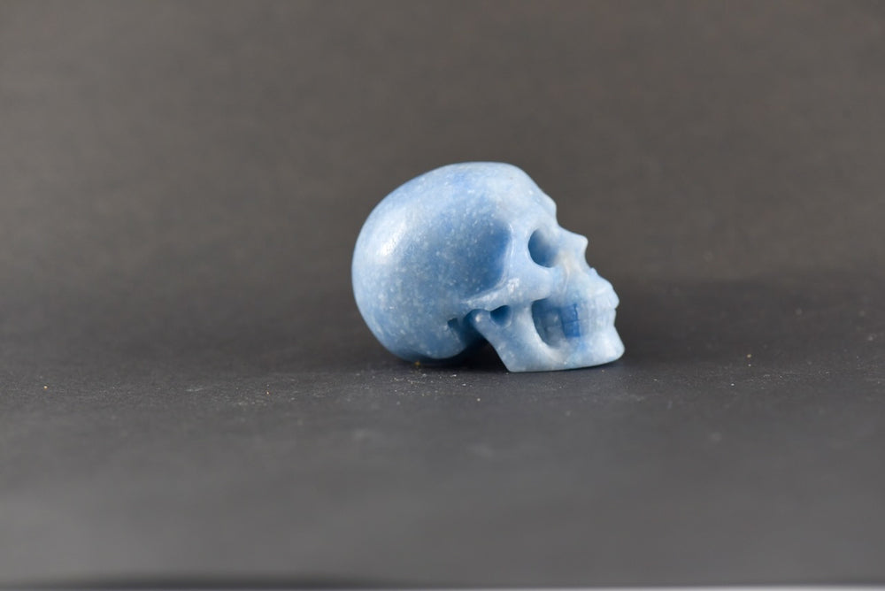 Blue Quartz Skull