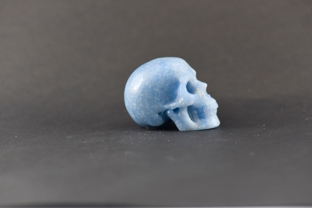 Blue Quartz Skull