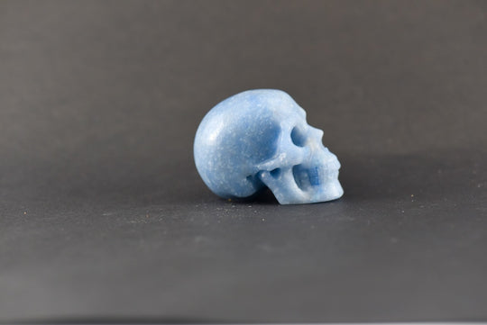 Blue Quartz Skull