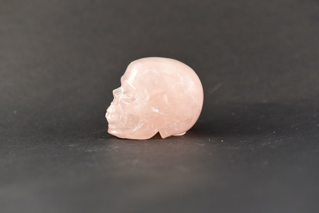 Rose Quartz Skull