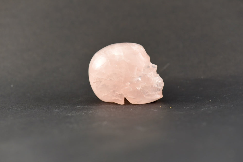 Rose Quartz Skull