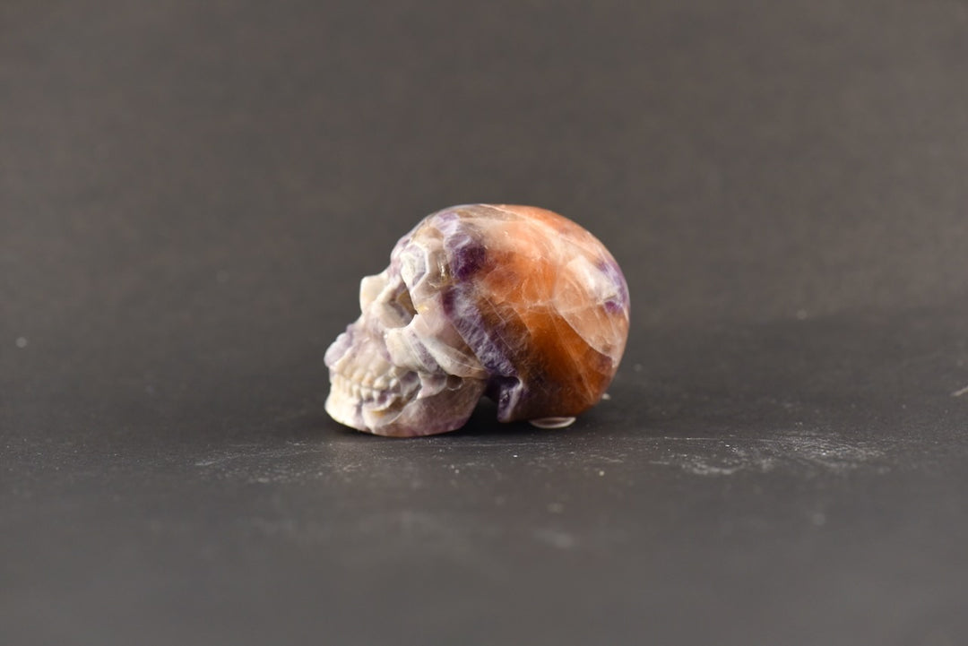 Golden Dream Amethyst Skull