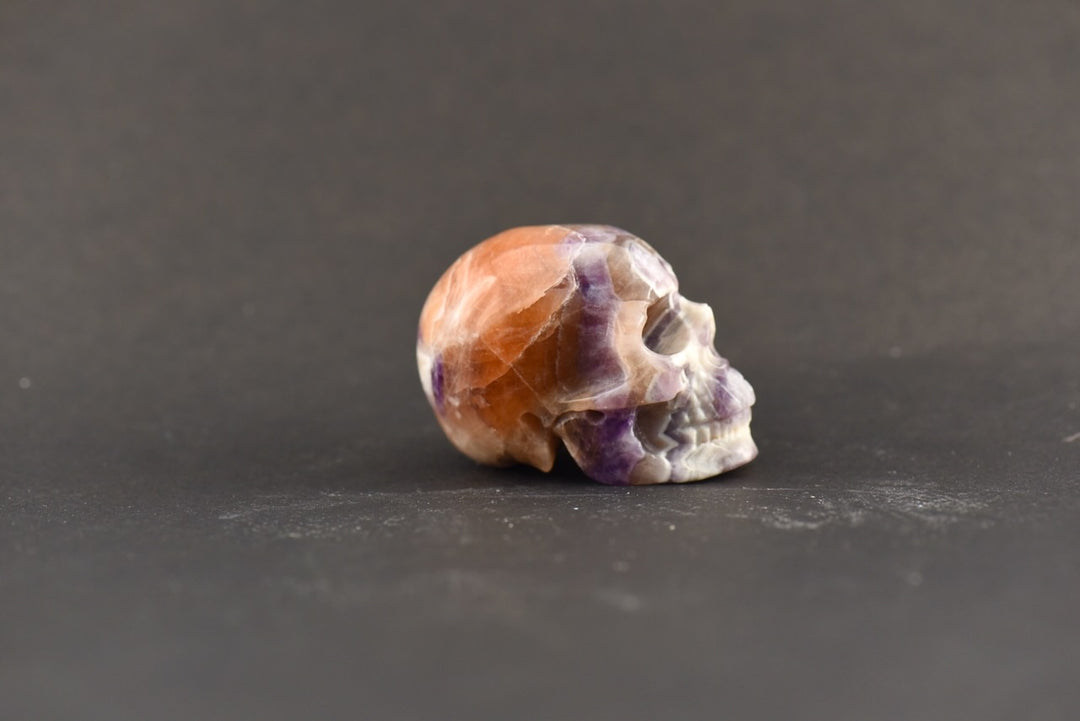 Golden Dream Amethyst Skull
