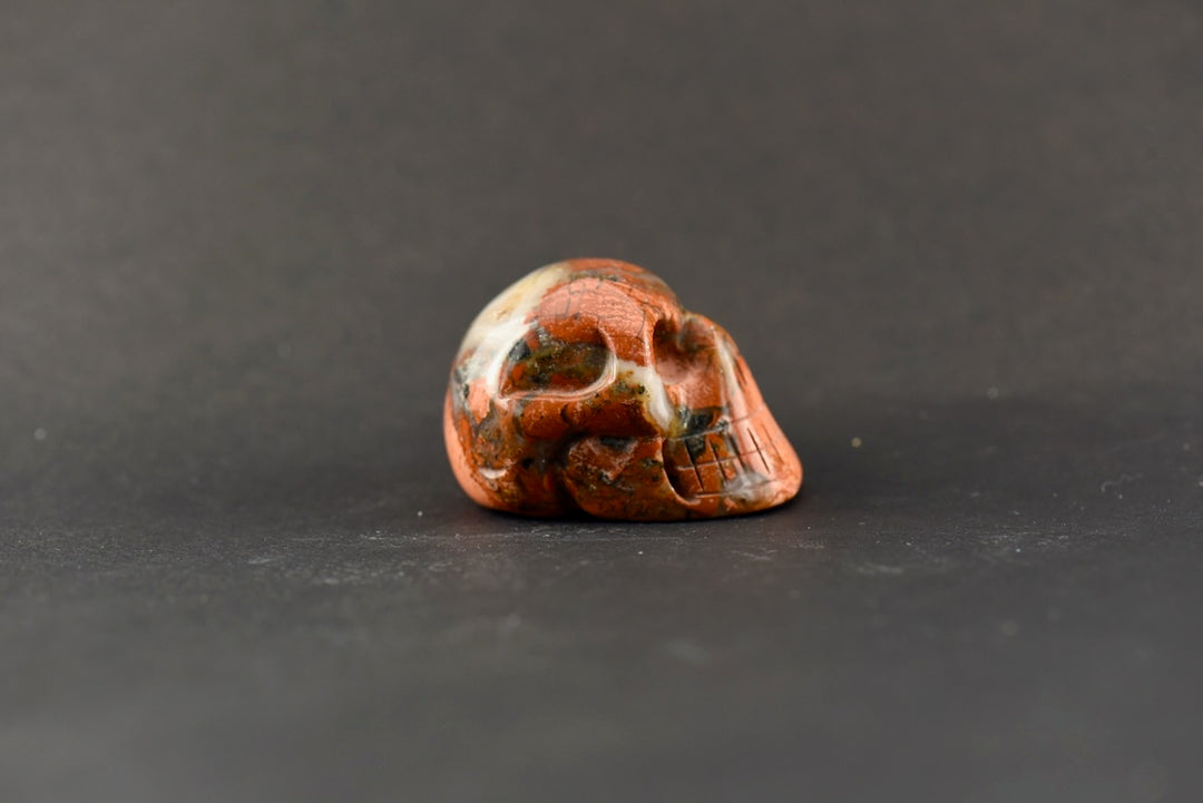 Red Jasper Skull