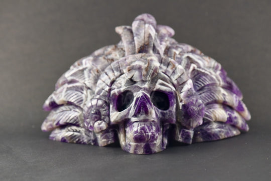 "Fantasia" Dream Amethyst Headdress Skull